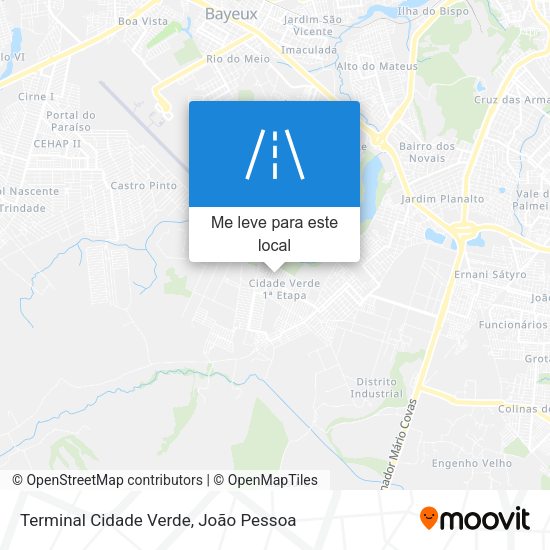 Terminal Cidade Verde mapa