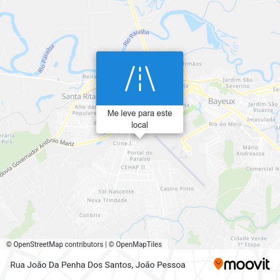 Rua João Da Penha Dos Santos mapa