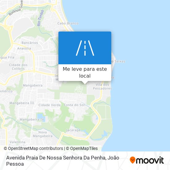 Avenida Praia De Nossa Senhora Da Penha mapa