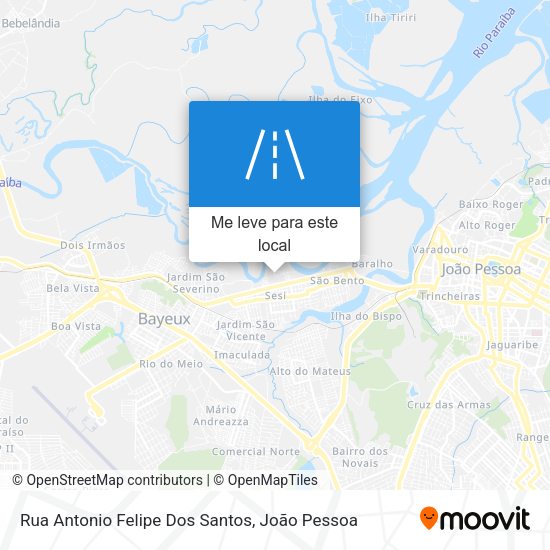 Rua Antonio Felipe Dos Santos mapa