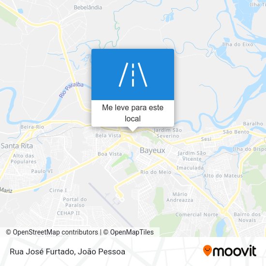 Rua José Furtado mapa