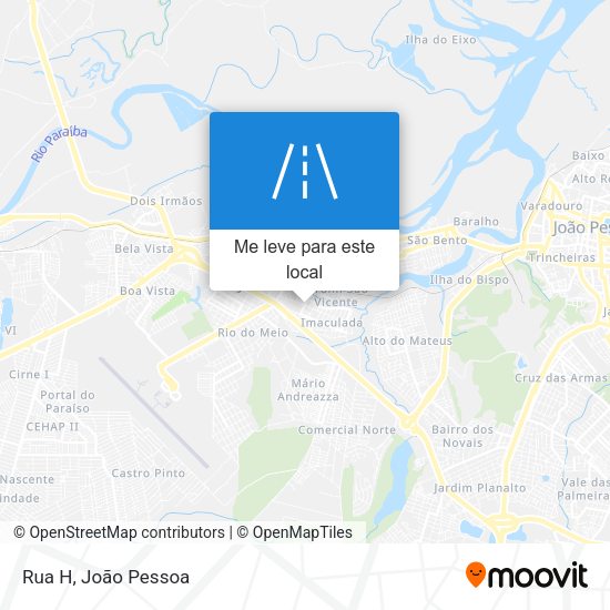 Rua H mapa