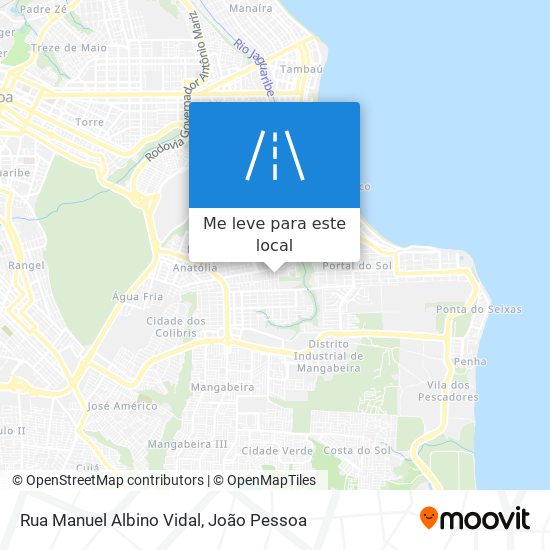 Rua Manuel Albino Vidal mapa