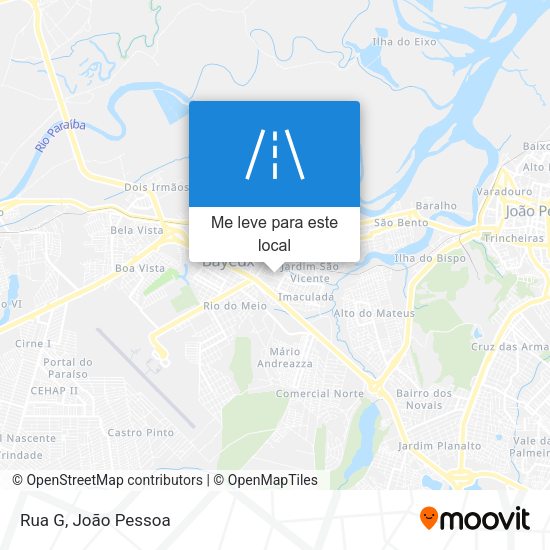 Rua G mapa