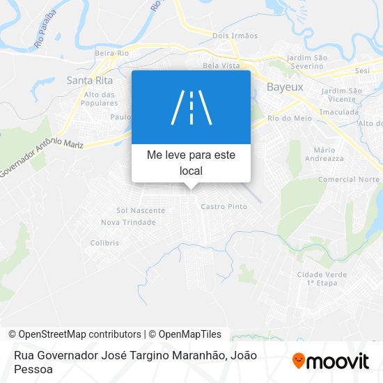Rua Governador José Targino Maranhão mapa