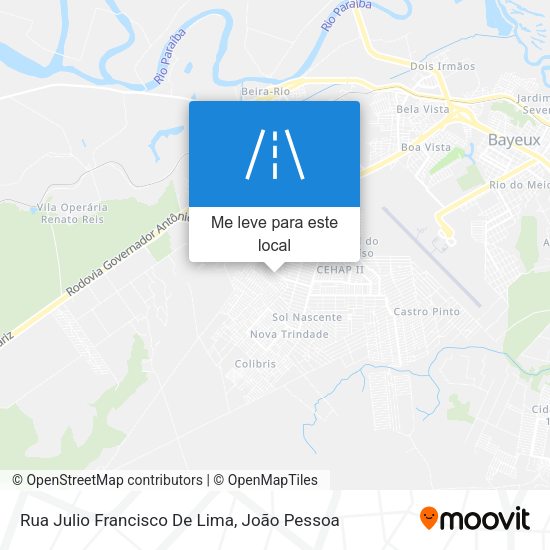Rua Julio Francisco De Lima mapa