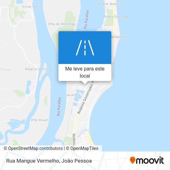 Rua Mangue Vermelho mapa