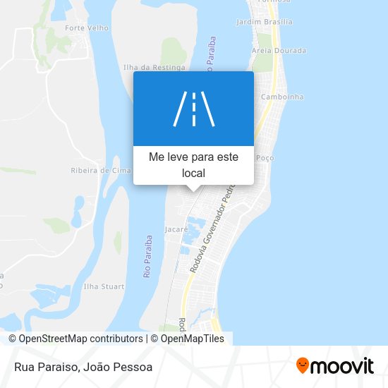 Rua Paraiso mapa