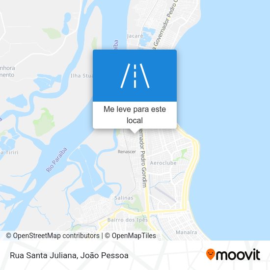 Rua Santa Juliana mapa