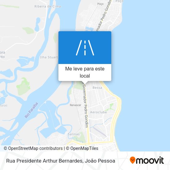Rua Presidente Arthur Bernardes mapa