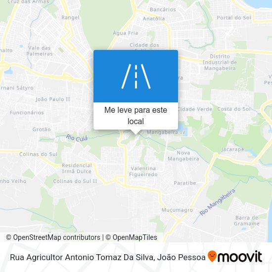 Rua Agricultor Antonio Tomaz Da Silva mapa