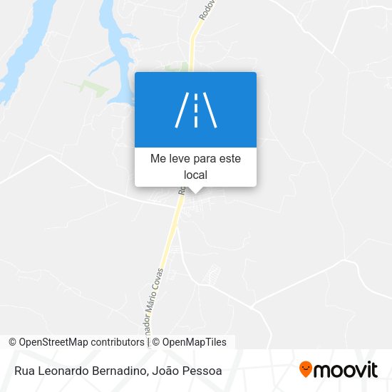 Rua Leonardo Bernadino mapa