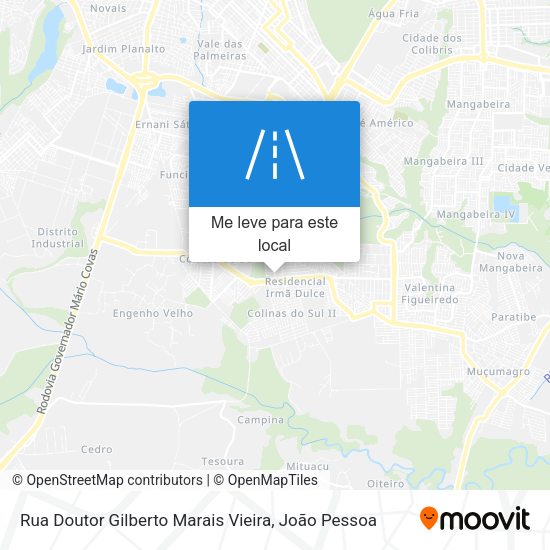 Rua Doutor Gilberto Marais Vieira mapa