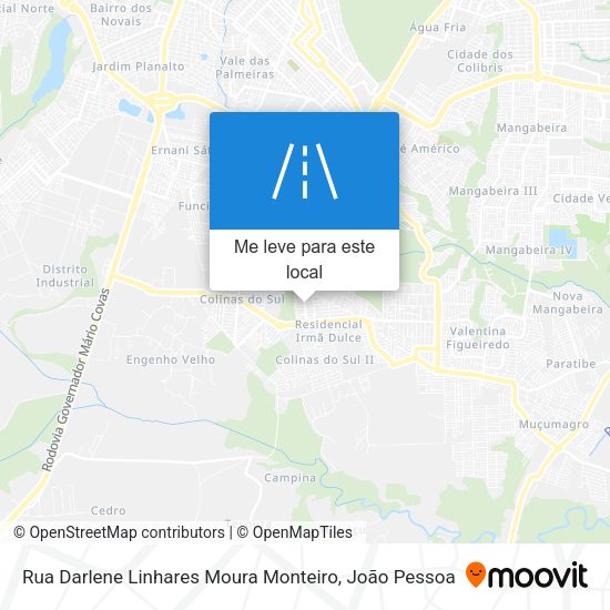 Rua Darlene Linhares Moura Monteiro mapa
