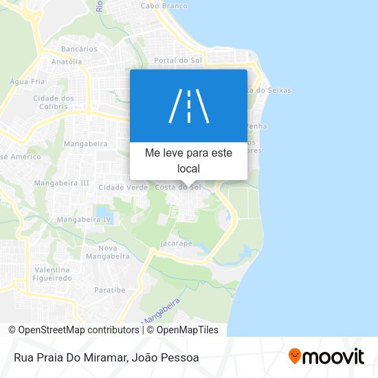 Rua Praia Do Miramar mapa