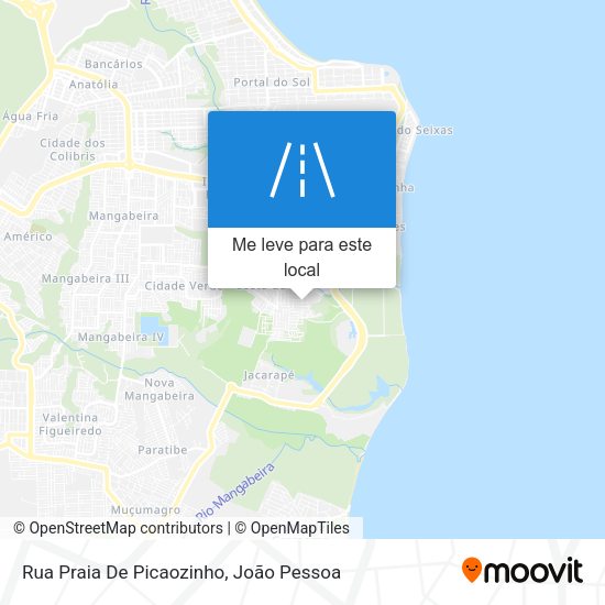 Rua Praia De Picaozinho mapa