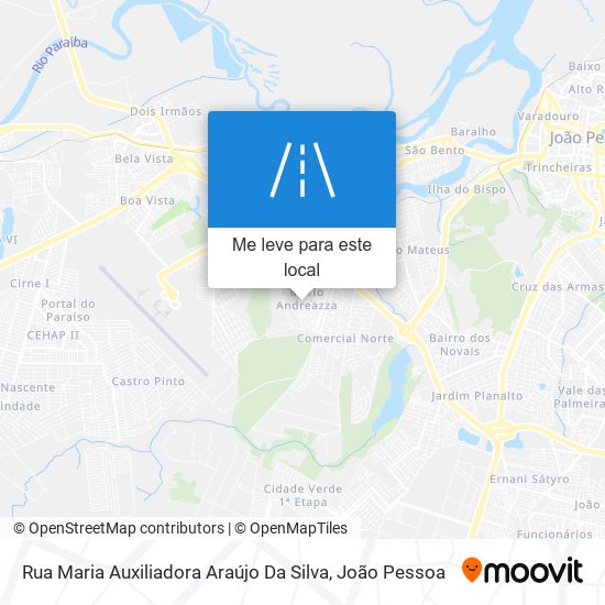Rua Maria Auxiliadora Araújo Da Silva mapa