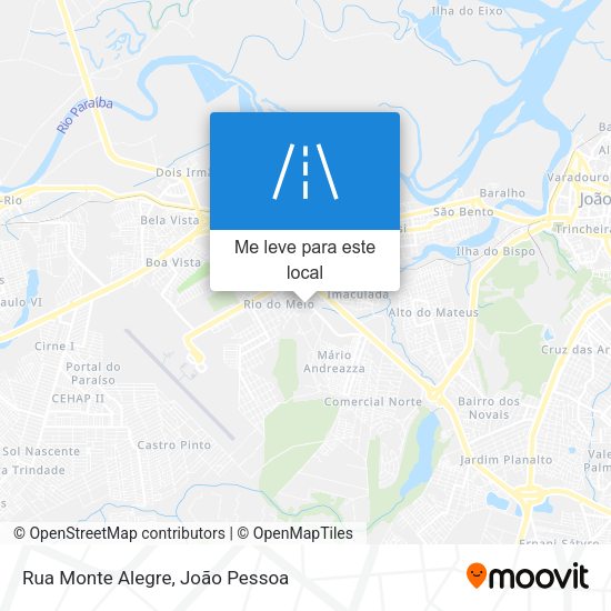 Rua Monte Alegre mapa