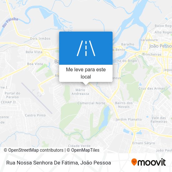 Rua Nossa Senhora De Fátima mapa