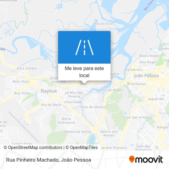 Rua Pinheiro Machado mapa