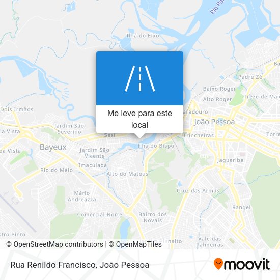 Rua Renildo Francisco mapa
