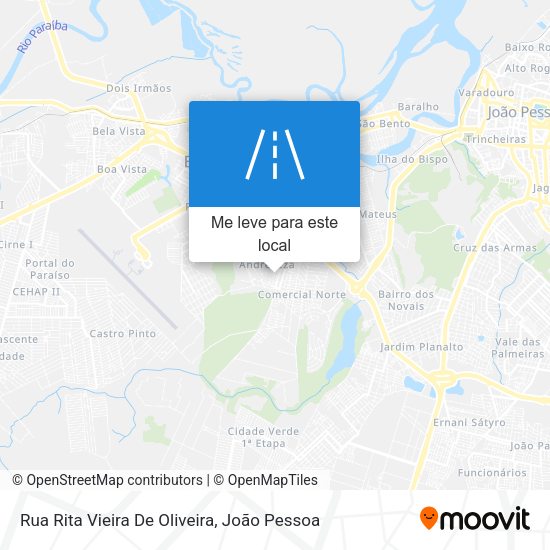 Rua Rita Vieira De Oliveira mapa