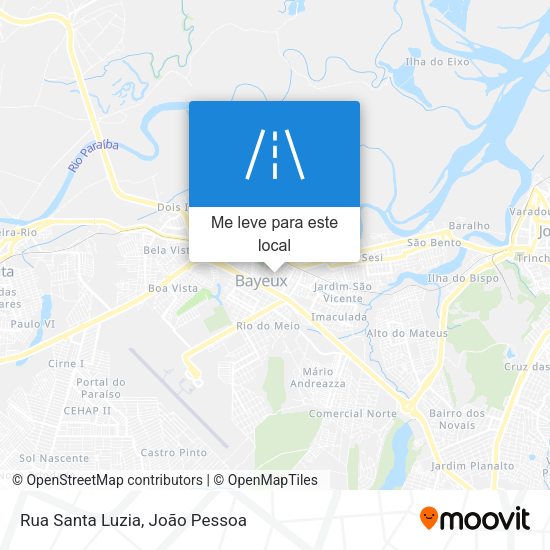 Rua Santa Luzia mapa