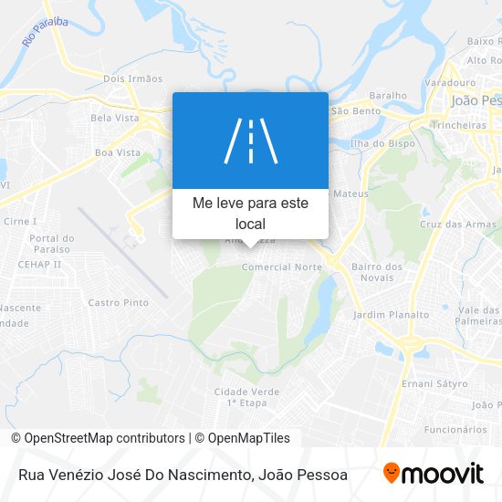 Rua Venézio José Do Nascimento mapa