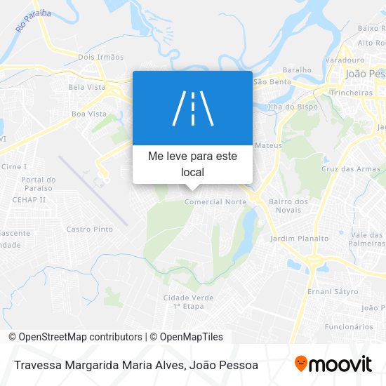 Travessa Margarida Maria Alves mapa