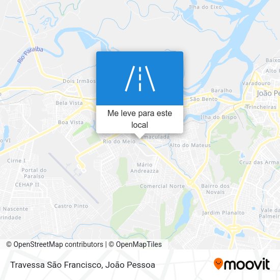 Travessa São Francisco mapa