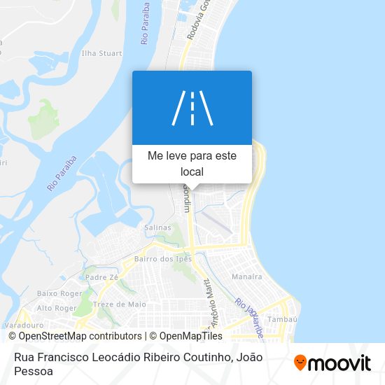 Rua Francisco Leocádio Ribeiro Coutinho mapa