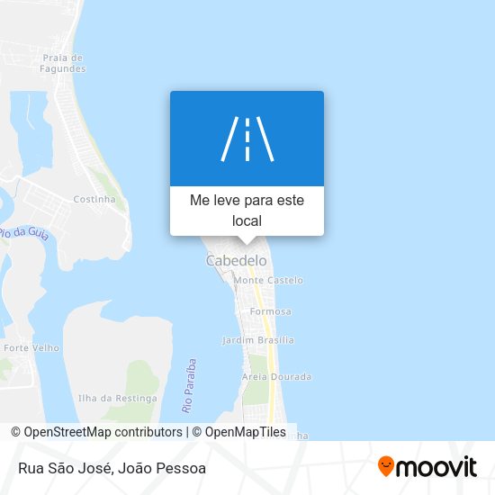 Rua São José mapa