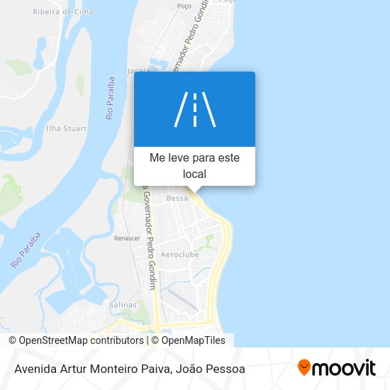 Avenida Artur Monteiro Paiva mapa