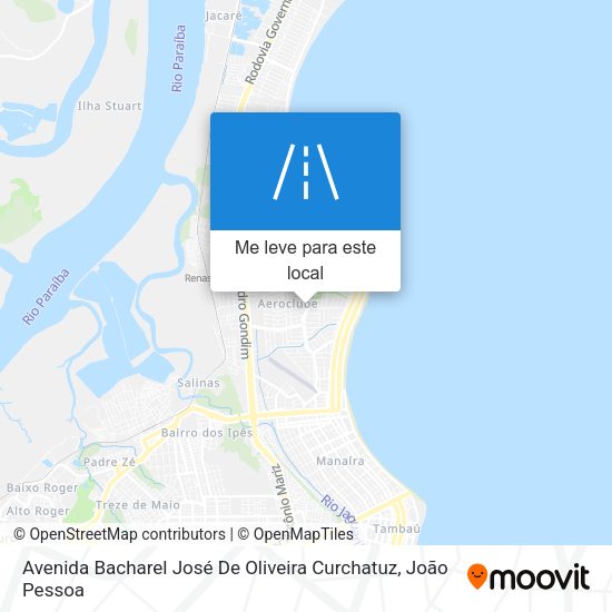Avenida Bacharel José De Oliveira Curchatuz mapa