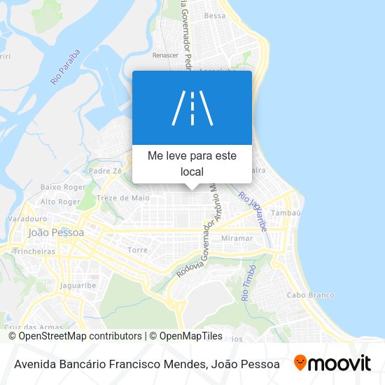 Avenida Bancário Francisco Mendes mapa