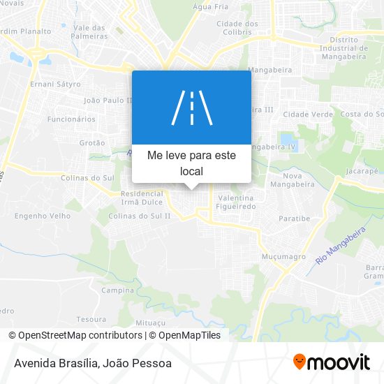 Avenida Brasília mapa