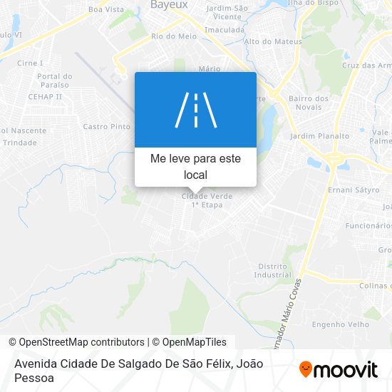 Avenida Cidade De Salgado De São Félix mapa