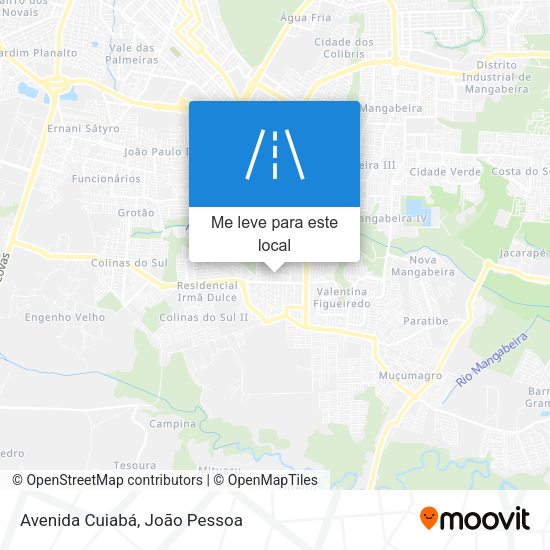 Avenida Cuiabá mapa