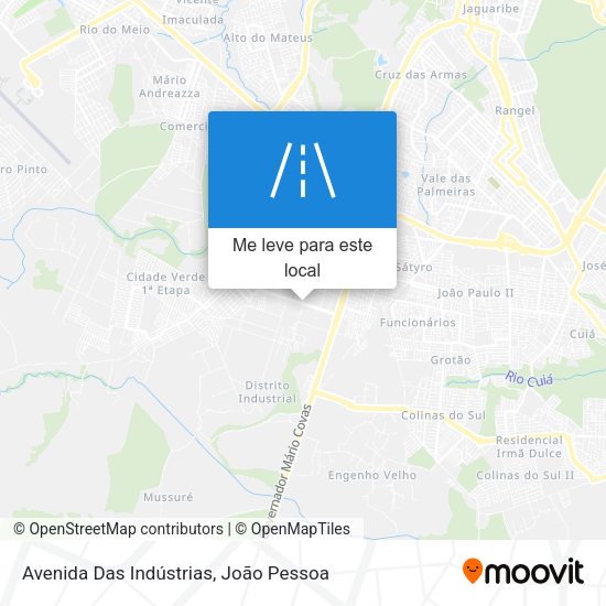 Avenida Das Indústrias mapa