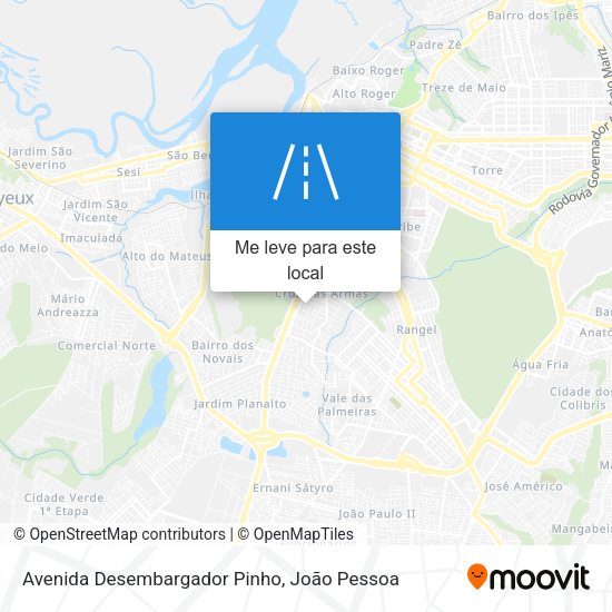 Avenida Desembargador Pinho mapa