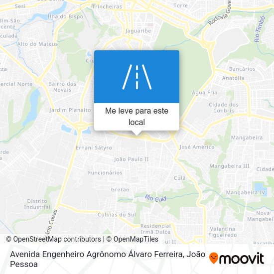 Avenida Engenheiro Agrônomo Álvaro Ferreira mapa