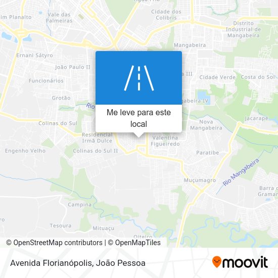 Avenida Florianópolis mapa