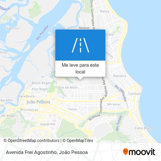Avenida Frei Agostinho mapa