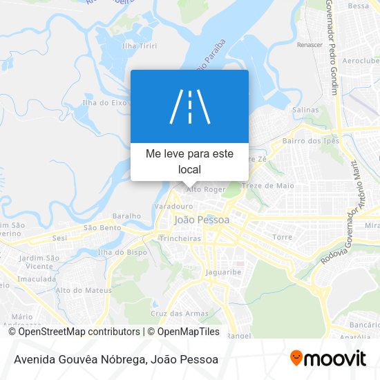 Avenida Gouvêa Nóbrega mapa