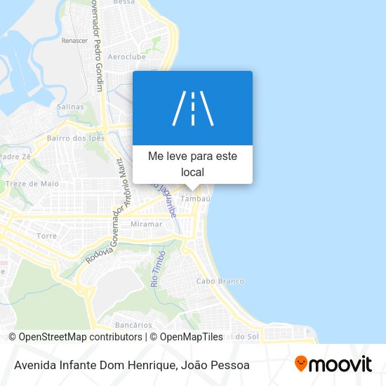 Avenida Infante Dom Henrique mapa