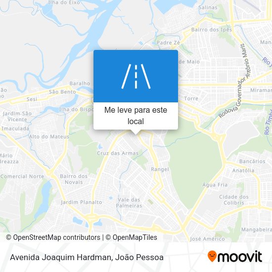 Avenida Joaquim Hardman mapa