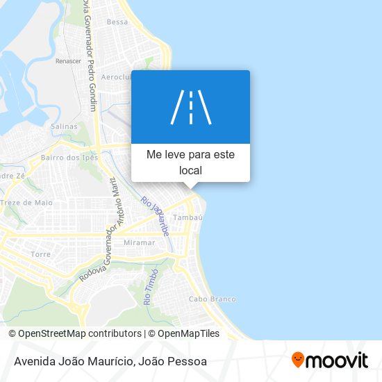 Avenida João Maurício mapa