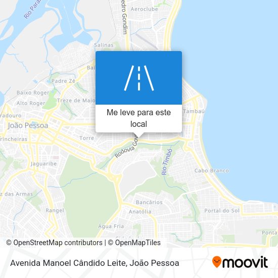 Avenida Manoel Cândido Leite mapa