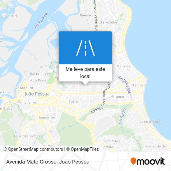 Avenida Mato Grosso mapa