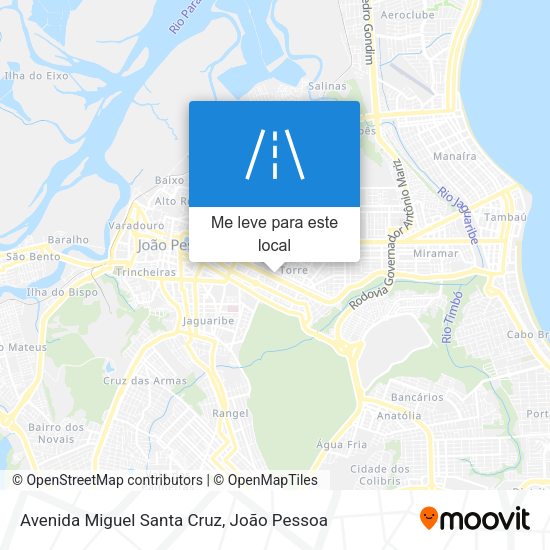 Avenida Miguel Santa Cruz mapa